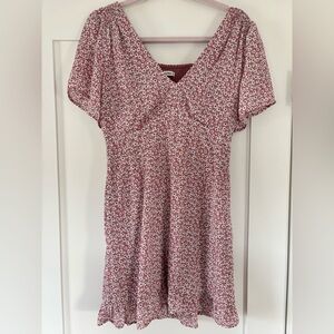 Abercrombie & Fitch Floral Pink Mini Dress